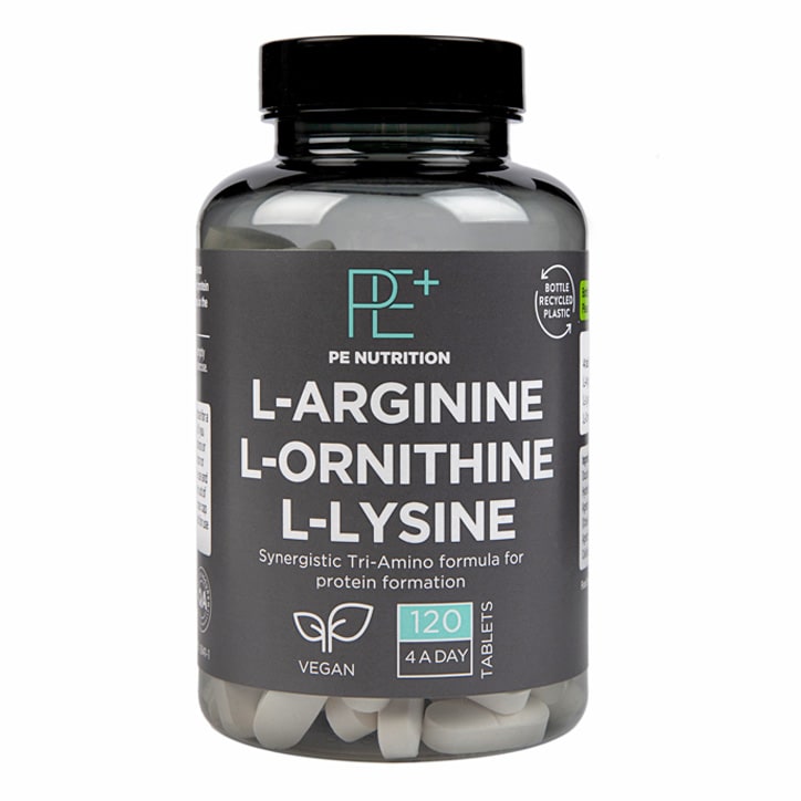 PE Nutrition L-arginine L-ornithine L-lysine 120 Tablets